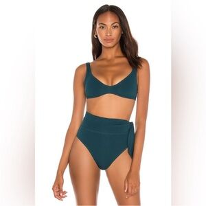 Zimmermann Deep Teal Bikini Set